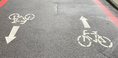 GRÜNE, SPD und FDP für deutliche Fahrradstraßen-Markierung