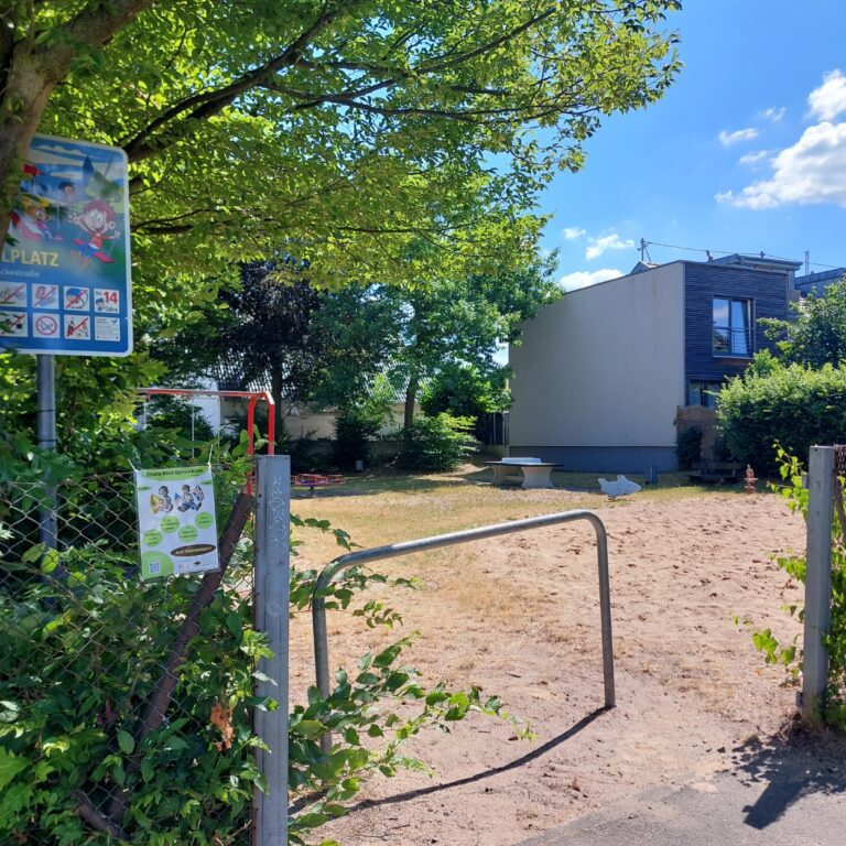 Spielplatz schützt vor Starkregen